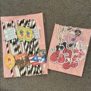 Bad Bunny Party Decorations Debi Tirar Mas Fotos Un Verano Sin Ti Straws Toppers